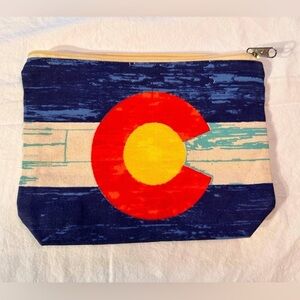 🎉Colorado Make Up Pouch/Pencil Case Approximately 9 x 7 inches